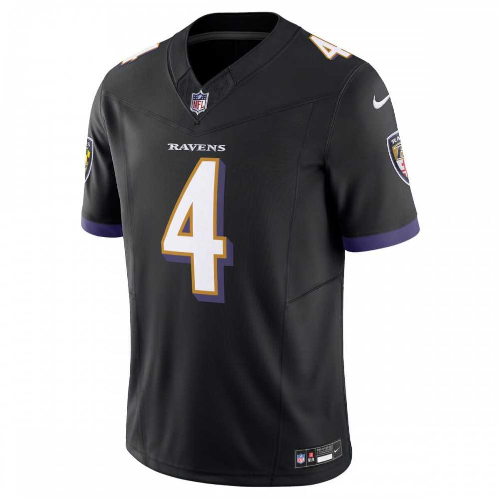 Zay Flowers Baltimore Ravens Nike Alternate Vapor F.U.S.E. Limited Jersey - Black-GridironStore
